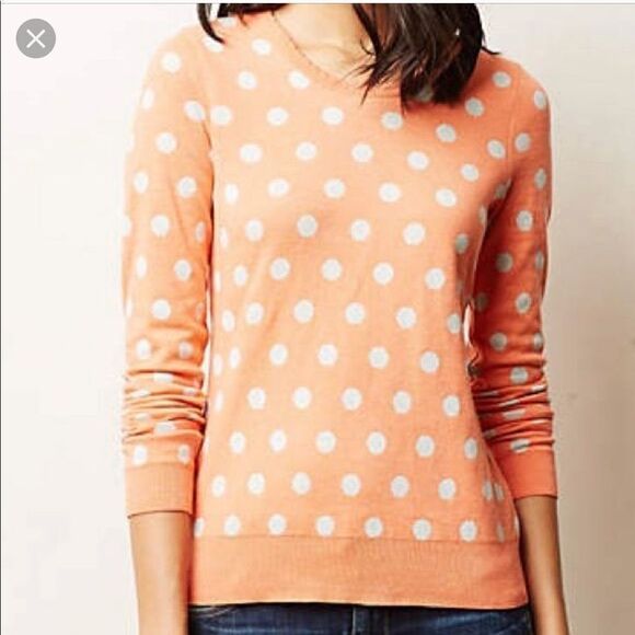Anthropologie Moth polka dot sweater‎ - Picture 1 of 8